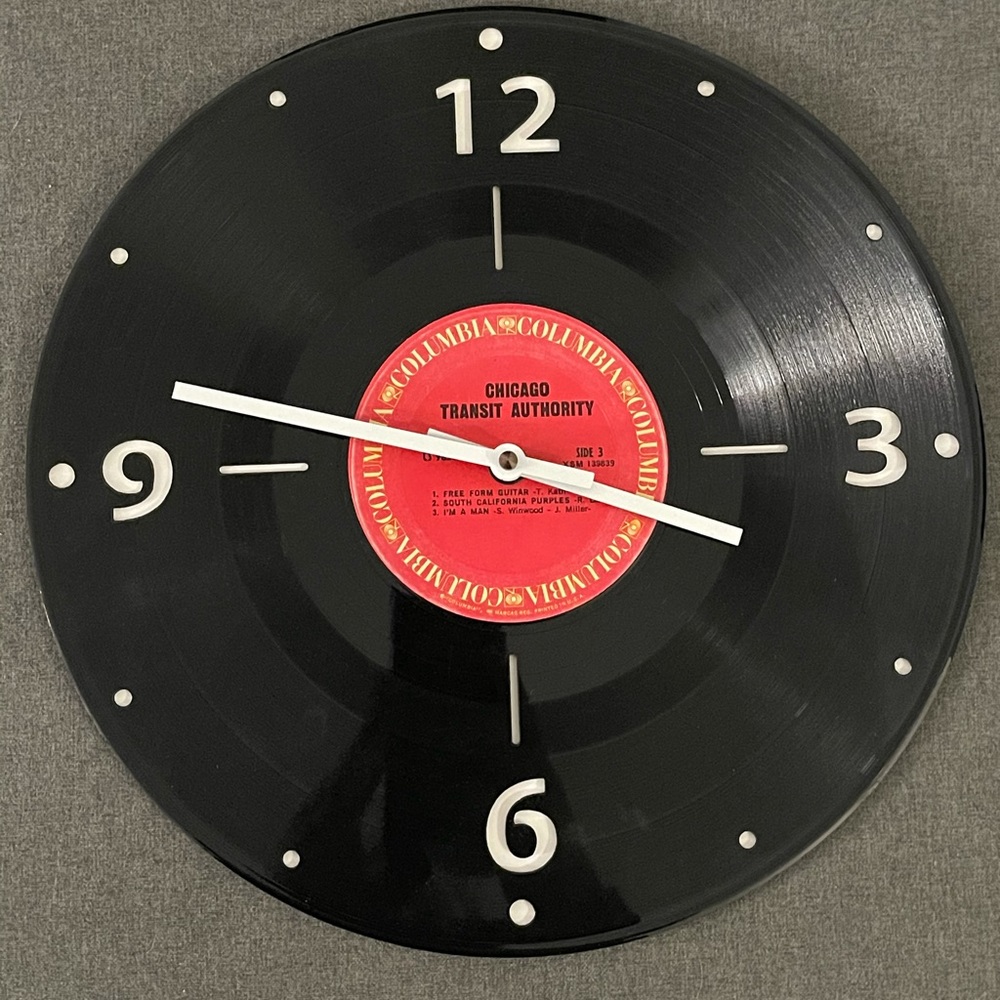 Vinyl Record Clock